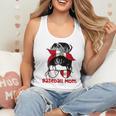 Peru Baseball Mom Messy Bun Flowy Tank