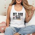 My Son Will Be Waiting For You At Home Baseball Mom Flowy Tank