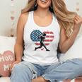 Valentines Baseball Batter Silhouette Heart Men Boys Kid Flowy Tank