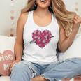 Valentine's Day Baseball Heart Softball Player Sports Lover Flowy Tank Valentine's Day Baseball Heart Softball Player Sports Lover Flowy Tank