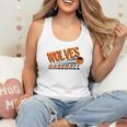 Wolves Baseball Team Baseball Mom Wolf Sports School Spirit Flowy Tank