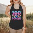 100 Days Of School Baseball Dripping Ice Cream 100th Day Flowy Tank