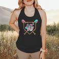 10th Birthday Baseball Bat Ice-Cream Drip 10yrs Old Boys Flowy Tank