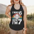 I Was 6 Now Im 7 Baseball Birthday Age 7 Flowy Tank