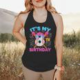 8th Birthday Baseball 8 Year Old Ice Cream Drip Boy Baseball Flowy Tank