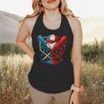 American Baseball Drip Graffiti Ball And Bat Flowy Tank