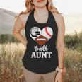 Ball Aunt Heart Football Baseball Hockey Game Day Flowy Tank Ball Aunt Heart Football Baseball Hockey Game Day Flowy Tank