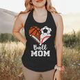Ball Mom Heart Soccer Basketball Baseball Football Mom Flowy Tank