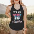 Baseball 10 Year Old Ice Cream Drip 10th Birthday Boys Flowy Tank