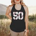 Baseball 1976 50th Birthday Vintage 50 Years Old Retro Flowy Tank