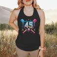 Baseball 45 Year Old Ice Cream Drip 45th Birthday Number 45 Flowy Tank Baseball 45 Year Old Ice Cream Drip 45th Birthday Number 45 Flowy Tank