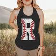 Baseball Alphabet Monogram Initial Letter R Flowy Tank Baseball Alphabet Monogram Initial Letter R Flowy Tank