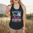Baseball Or Bows Big Brother Loves You Gender Pink Or Blue Flowy Tank Baseball Or Bows Big Brother Loves You Gender Pink Or Blue Flowy Tank