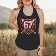 Baseball Candy Cane Drip 6 7 Six Seven Meme Christmas Boys Flowy Tank