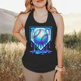 Baseball Drip Ice Cream Blue Glow Melt Ball Graphic Flowy Tank Baseball Drip Ice Cream Blue Glow Melt Ball Graphic Flowy Tank