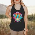 Baseball Drip Jersey Number 77 For Players & 77th Birthday Flowy Tank