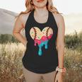 Baseball Drip Melting Ice Cream Baseball Heart Boys Girls Flowy Tank Baseball Drip Melting Ice Cream Baseball Heart Boys Girls Flowy Tank