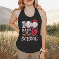 Baseball Happy 100 Days Of School Boy Girl Kid Teacher Flowy Tank