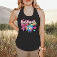 Baseball Ice Cream Drip Coquette Women Girls Mom Mama Flowy Tank