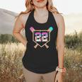 Baseball Ice Cream Drip Number 22 Player 22nd Birthday Flowy Tank Baseball Ice Cream Drip Number 22 Player 22nd Birthday Flowy Tank