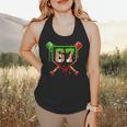 Baseball Ice Cream Drip Number 67 Player 6 7 Christmas Pjs Flowy Tank Baseball Ice Cream Drip Number 67 Player 6 7 Christmas Pjs Flowy Tank