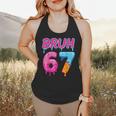 Baseball Ice Cream Drip Number 67 Player Or 67th Birthday Flowy Tank
