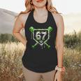 Baseball Ice Cream Drip Number 67 Player 67th Birthday Kids Flowy Tank