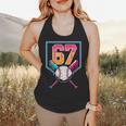 Baseball Ice Cream Drip Number 67 Player 67th Birthday Men Flowy Tank Baseball Ice Cream Drip Number 67 Player 67th Birthday Men Flowy Tank