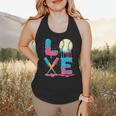 Baseball Love Drip Ice Cream Colorful Baseball Flowy Tank