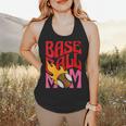 Baseball Mom Game Day Trendy Pink Leopard Mama Flowy Tank