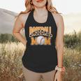 Baseball Mom Sports Orange Flowy Tank