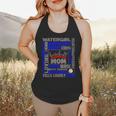 Baseball Mom Traits For Great Mothers Grey And Blue Flowy Tank