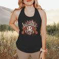 Baseball Mom Vintage Retro Groovy Sport Fan Mother Day Flowy Tank