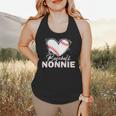 Baseball Nonnie Baseball Heart Flowy Tank