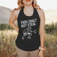 Baseball Player Catcher Thou Shalt Not Steal Coach Baseball Flowy Tank Baseball Player Catcher Thou Shalt Not Steal Coach Baseball Flowy Tank