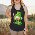 Baseball Player Ice Cream Drip Shamrocks St Patrick's Day Flowy Tank Baseball Player Ice Cream Drip Shamrocks St Patrick's Day Flowy Tank