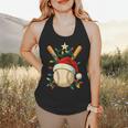 Baseball Santa Christmas Ball Baseball Lover Player Boys Flowy Tank