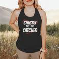 Baseball Seams Chicks Dig The Catcher Flowy Tank Baseball Seams Chicks Dig The Catcher Flowy Tank