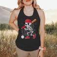 Baseball Skeleton Halloween Playing Flowy Tank Baseball Skeleton Halloween Playing Flowy Tank