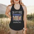 Baseball Sport I’m Just Here For The Snacks Baseball Mom Flowy Tank
