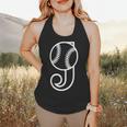 Baseball Sport Player Monogram Cool Initial Letter J Flowy Tank