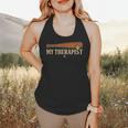 Baseball Tee My Therapist Bat Men Women Kids Flowy Tank