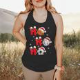 Basketball Baseball Soccer Christmas Ho Ho Ho Santa Xmas Flowy Tank Basketball Baseball Soccer Christmas Ho Ho Ho Santa Xmas Flowy Tank
