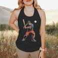 Bigfoot Playing Baseball Boys Kids Men Baseball Player Flowy Tank