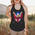 Boricua Puerto Rico Baseball Coqui Frog Pava Hat Fan Flowy Tank