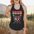 Bruh Baseball Ice Cream Drip Number 67 Player 67th Birthday Flowy Tank