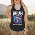 Bruh It's My 67 33 Days Of School Baseball 100 Days Smarter Flowy Tank Bruh It's My 67 33 Days Of School Baseball 100 Days Smarter Flowy Tank