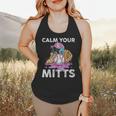 Calm Your Mitts Baseball Ice Cream Drip Crossed Bats Sport Flowy Tank