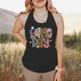 Checkered Leopard Game Day Baseball Men Women Kids Flowy Tank