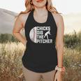 Chicks Dig The Pitcher Baseball Flowy Tank